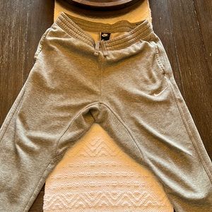 Men’s grey embroidered Nike Sweatpants - Joggers